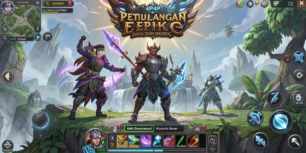 Tampilan gameplay seru dalam dunia petualangan MMORPG.