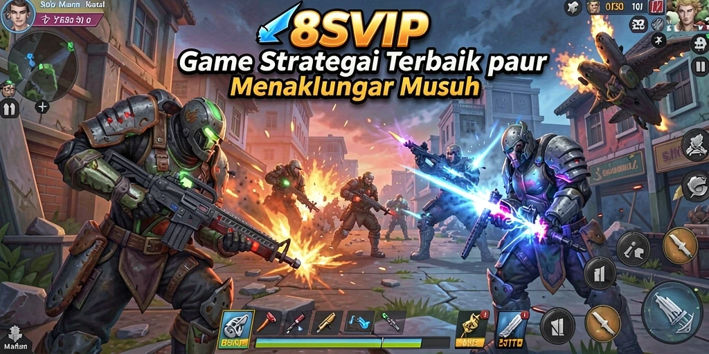 Tampilan gameplay mendebarkan dengan taktik yang mendalam di 8SVIP.