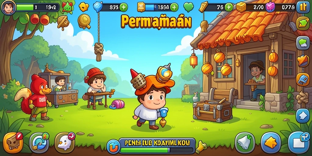 Screenshot utama API77 menampilkan gameplay Idle yang menyenangkan dan imersif.