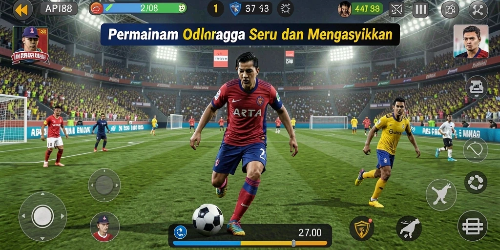 Tampilan gameplay seru dari API88 dengan aksi olahraga yang mendebarkan.
