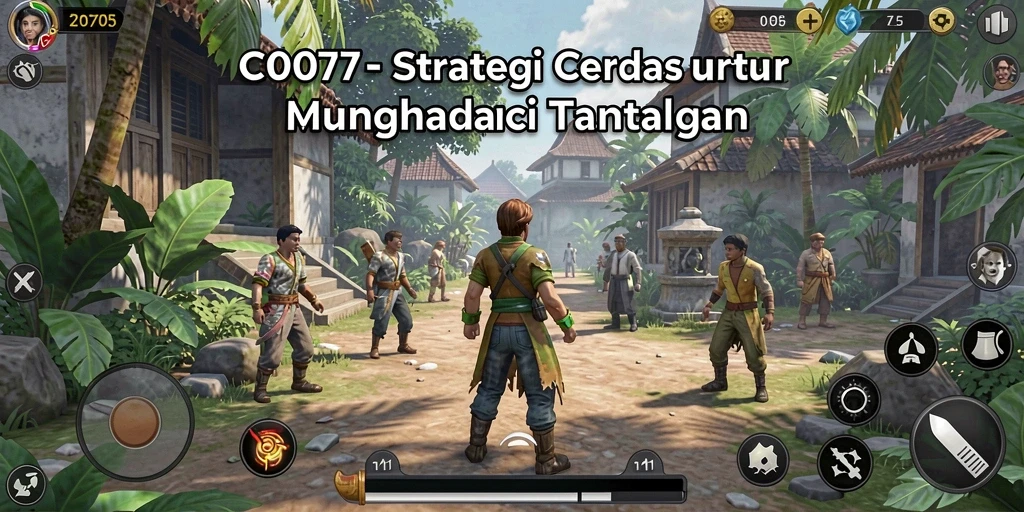 Cuplikan gameplay C0077 menampilkan pertempuran strategi yang mendebarkan.