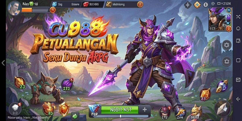 Screenshot CU888 memperlihatkan pertempuran seru dan aksi dinamis.