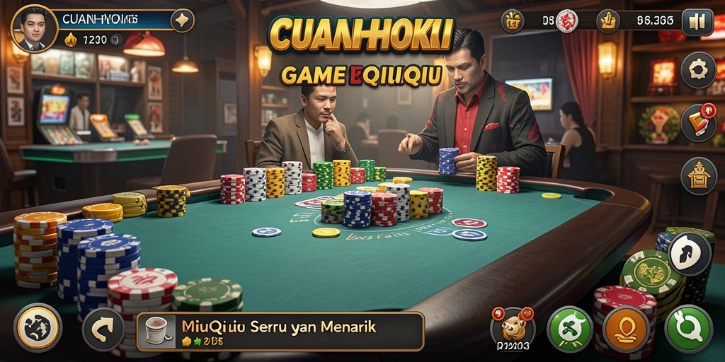 Tampilan gameplay QiuQiu yang menarik di CUANHOKI.