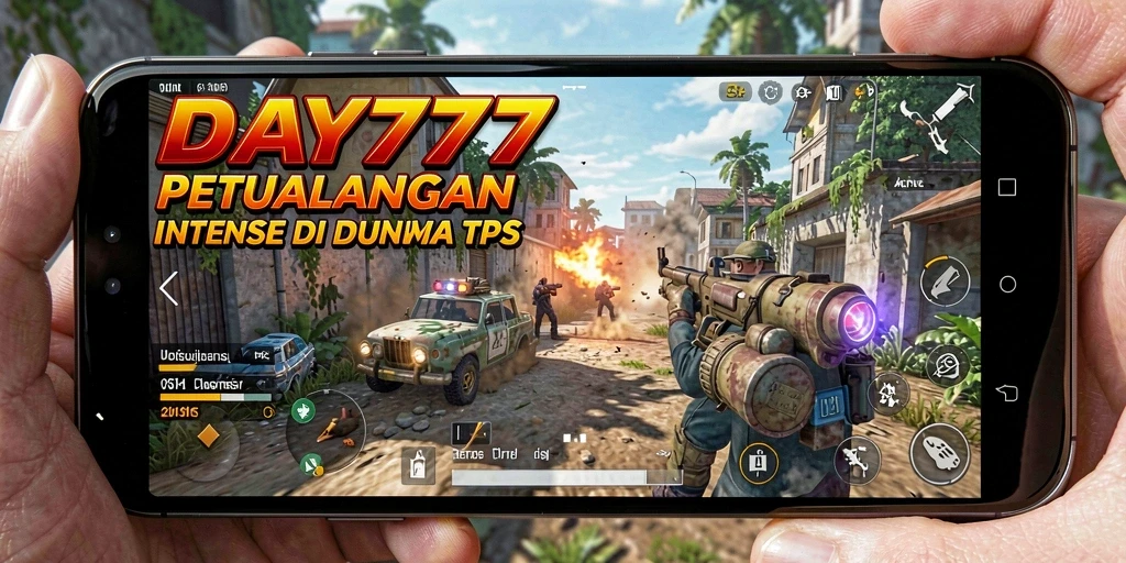Tampilan gameplay DAY777 dengan aksi tembak-menembak yang mendebarkan.