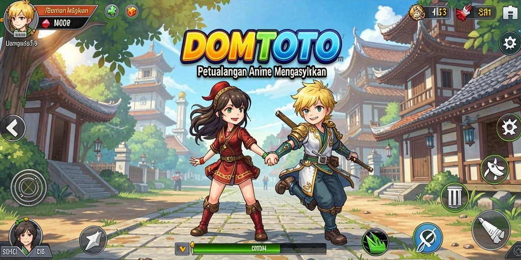 Tangkapan layar gameplay menarik dari DOMTOTO dengan pengalaman Anime yang seru.