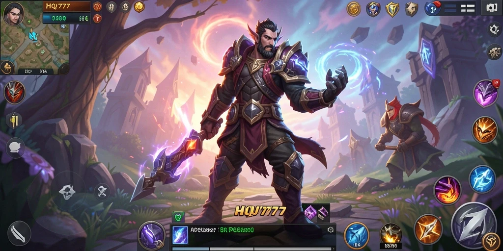 Tampilan gameplay seru ARPG HQ777 dengan grafik menawan.