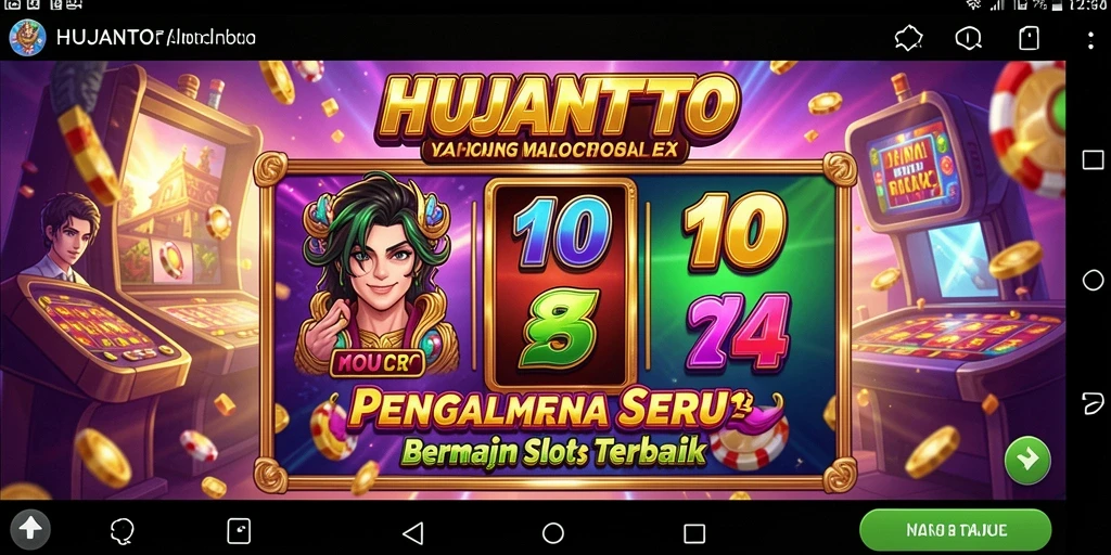 Tampilan gameplay HUJANTOTO yang menarik dan penuh warna