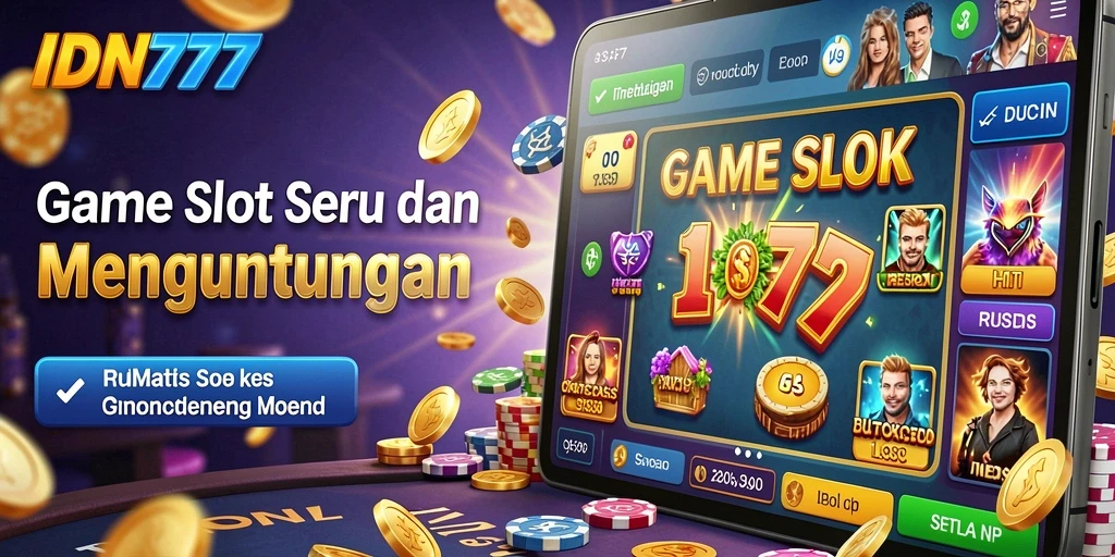 Tampilan gameplay IDN777 yang menawan dan penuh warna.