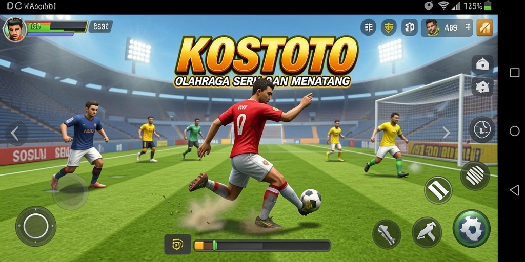 Tampilan gameplay KOSTOTO yang menegangkan dan seru.