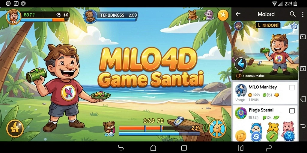 Screenshot gameplay yang menampilkan kemudahan dan keseruan bermain MILO4D.
