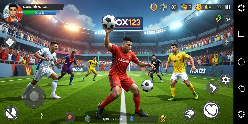 Tampilan menarik dari gameplay NOX123 saat bertanding.