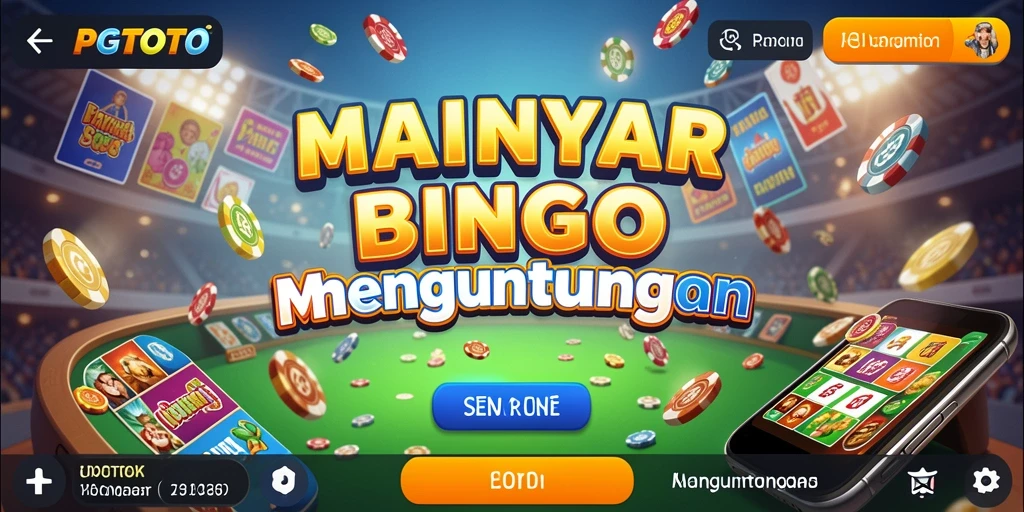 Screenshot PGTOTO menampilkan gameplay Bingo yang seru dan penuh warna.