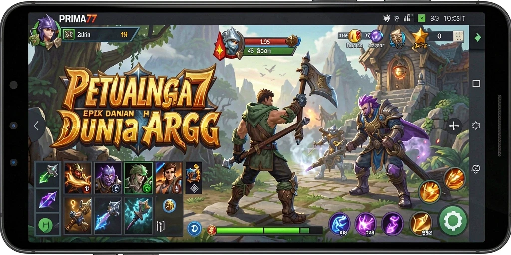 Tampilan gameplay seru dalam dunia ARPG yang menantang.