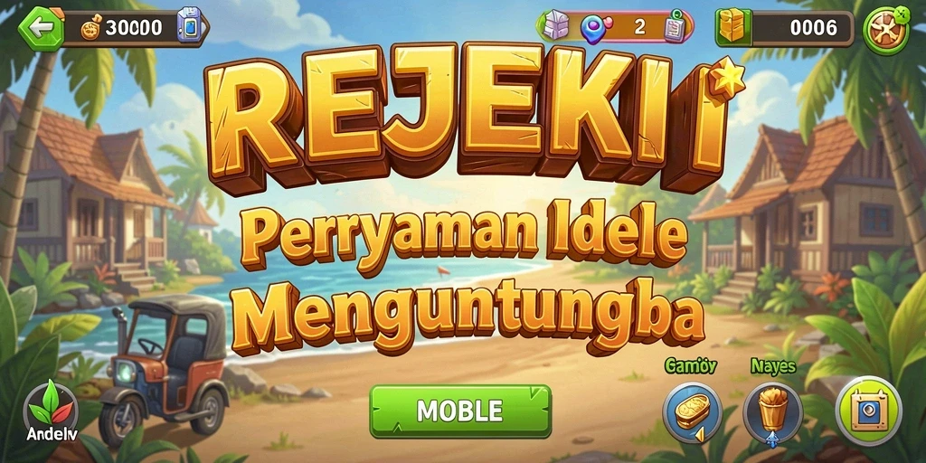 Tampilan gameplay REJEKI yang menampilkan aktivitas pengelolaan aset di dunia virtual.