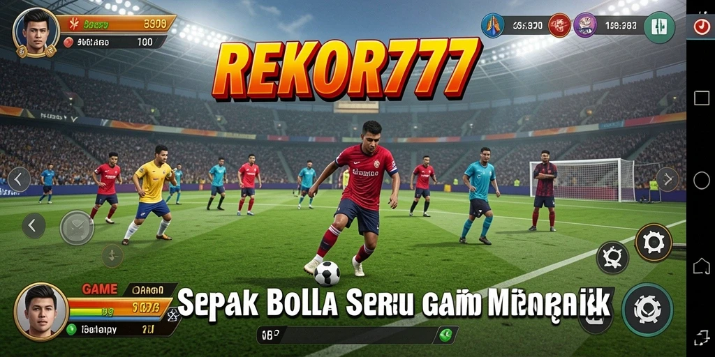 Gameplay seru REKOR777 dengan aksi sepak bola yang mendebarkan.
