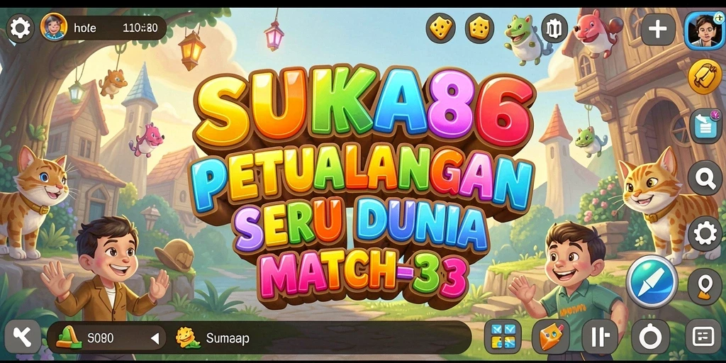Gameplay SUKA86 yang seru dan penuh warna dalam setiap level.