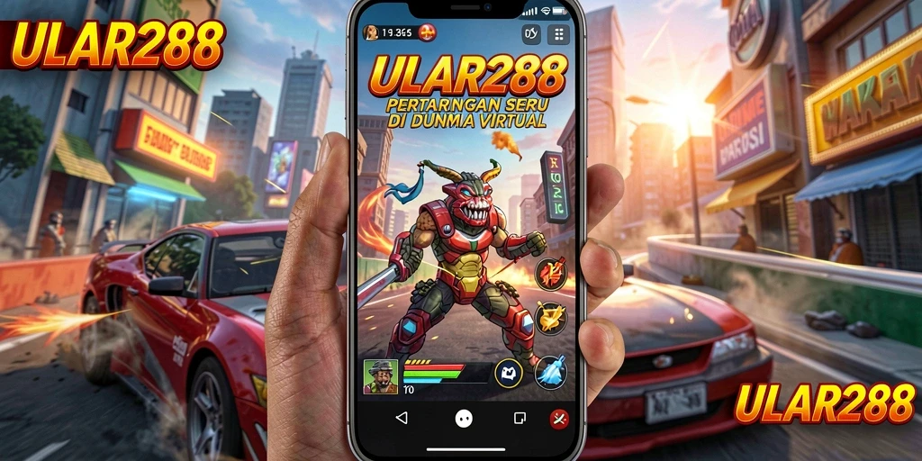 Tampilan gameplay ULAR288 dengan pertarungan yang seru.