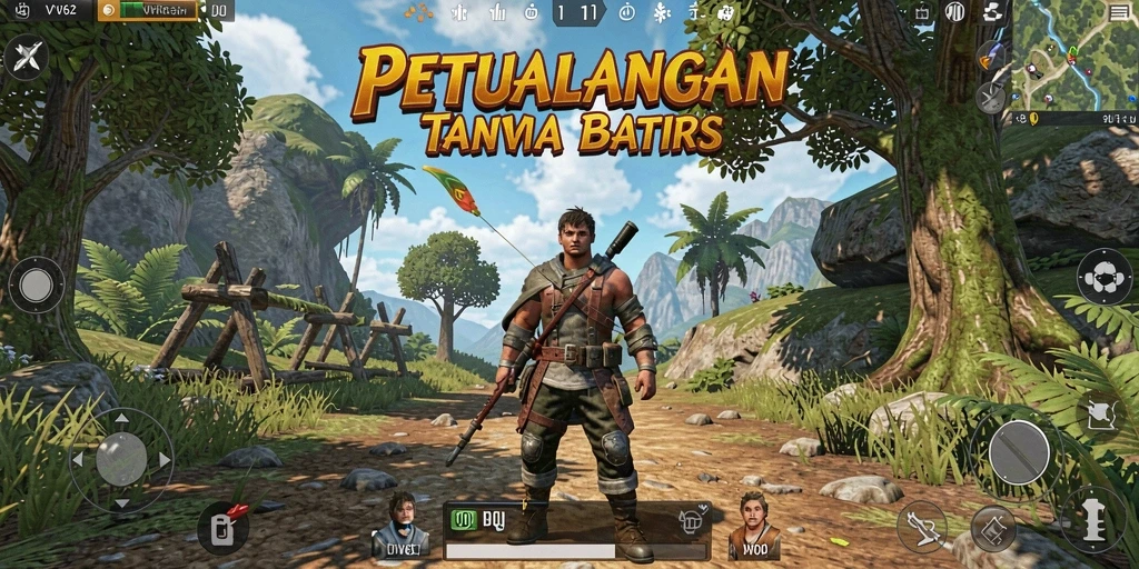 Gameplay seru dalam dunia terbuka VV62 yang penuh petualangan.
