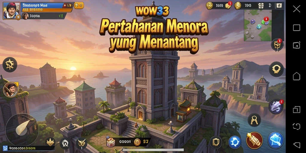 Gameplay WOW33 yang menarik dalam genre Tower Defense.